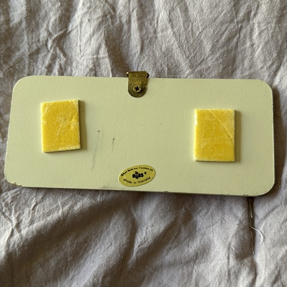 VTG” Leslie’s Room" Russ Name Sign, Ballet Slippers & Flowers, 5"×2.25" - Picture 2 of 2